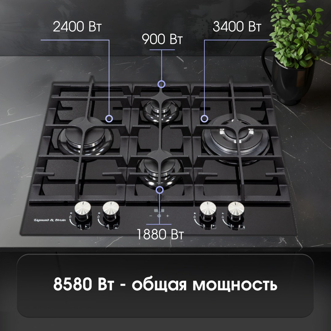 Варочная поверхность Zigmund &amp; Shtain MN 195.61 B черный купить,NaN