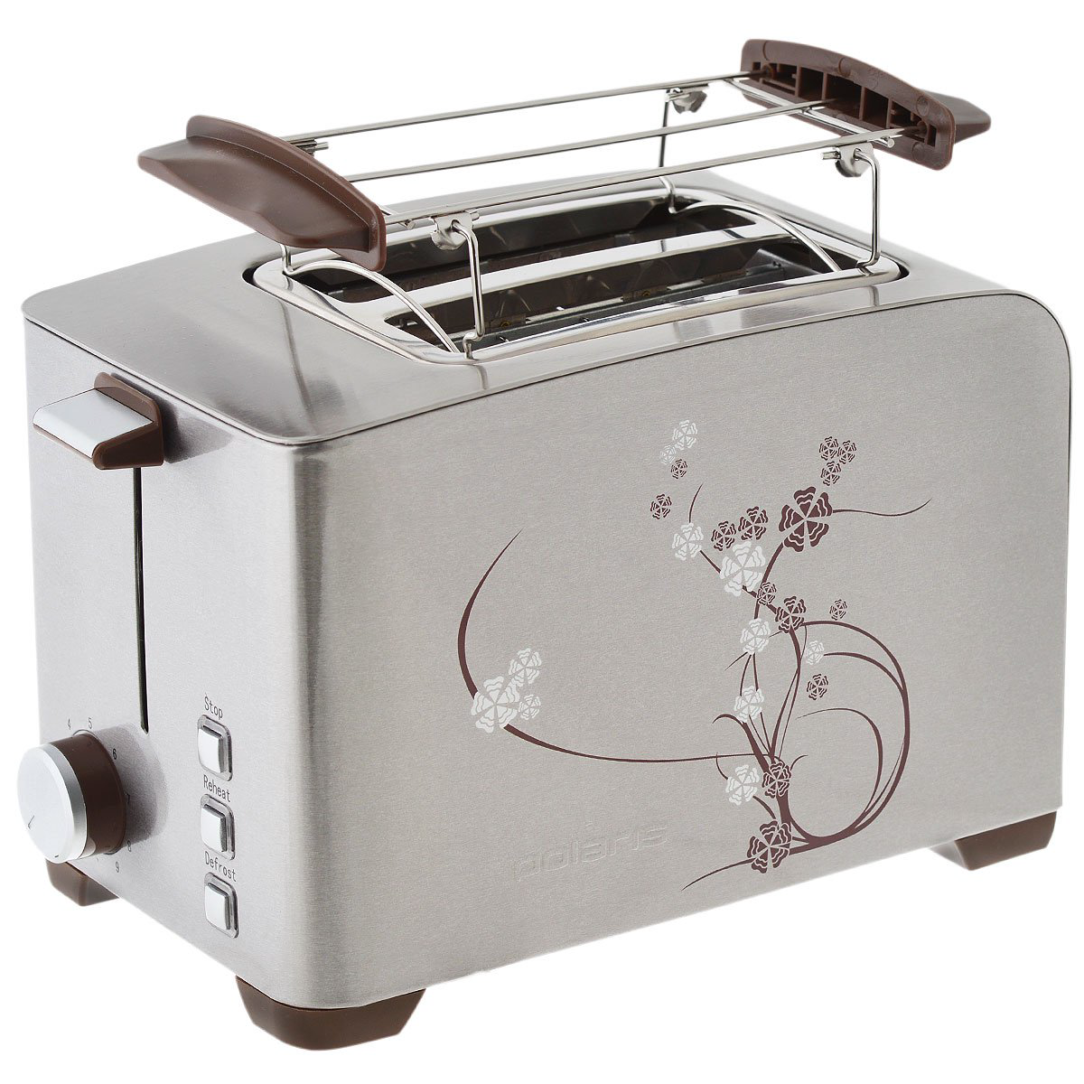 Тостер Polaris PET 0910 серебристый купить,NaN