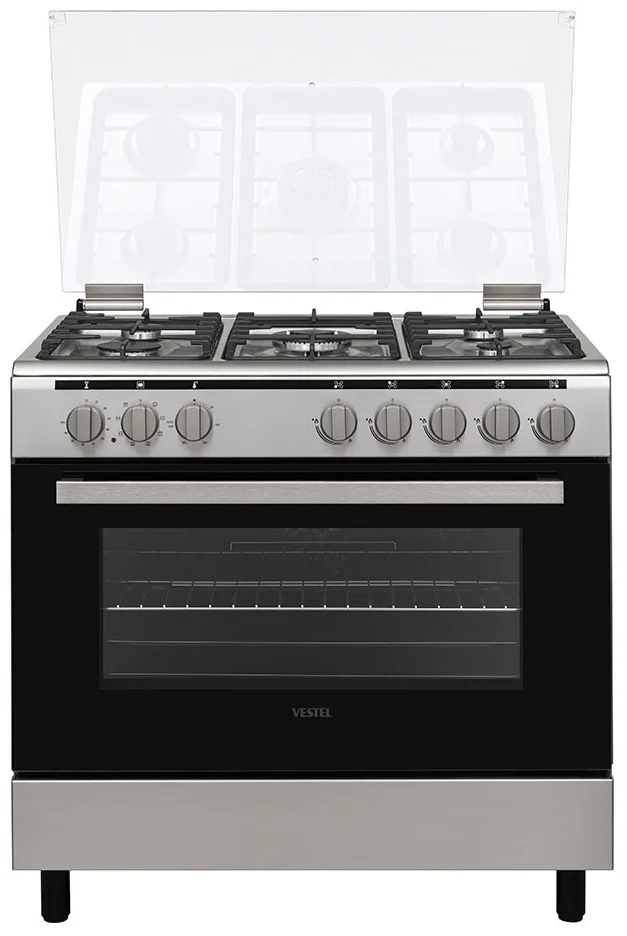 Кухонная плита Vestel F96T50X2 Silver