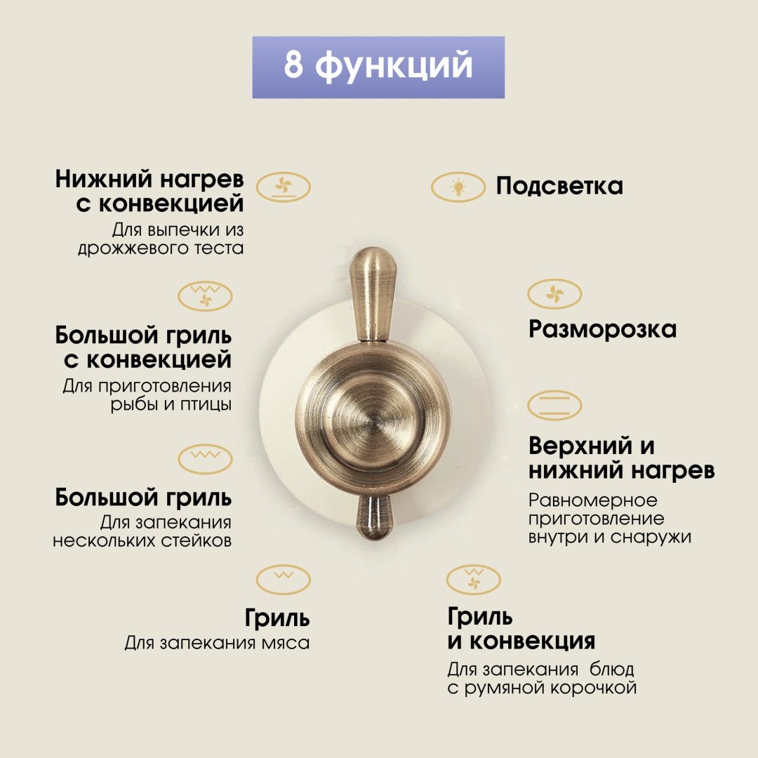 Духовой шкаф Zigmund &amp; Shtain E 135 X бежевый купить,0