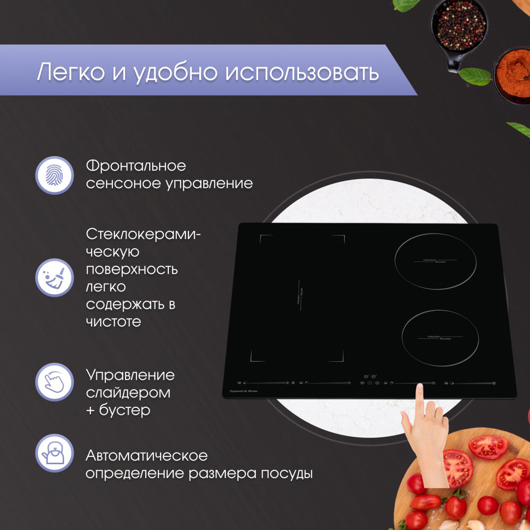 Варочная поверхность Zigmund &amp; Shtain CIS 032.60 BX черный купить,NaN