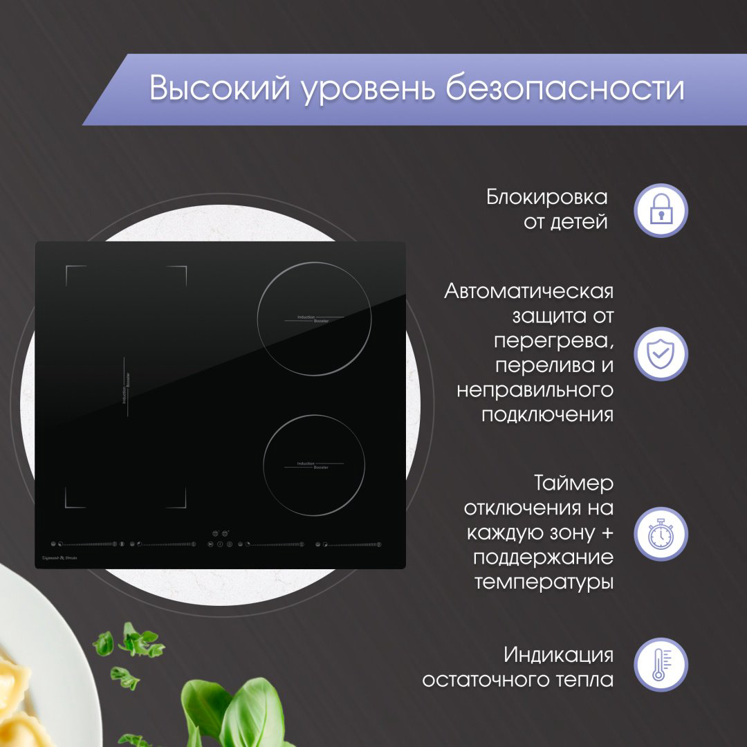 Варочная поверхность Zigmund &amp; Shtain CIS 032.60 BX черный купить,NaN