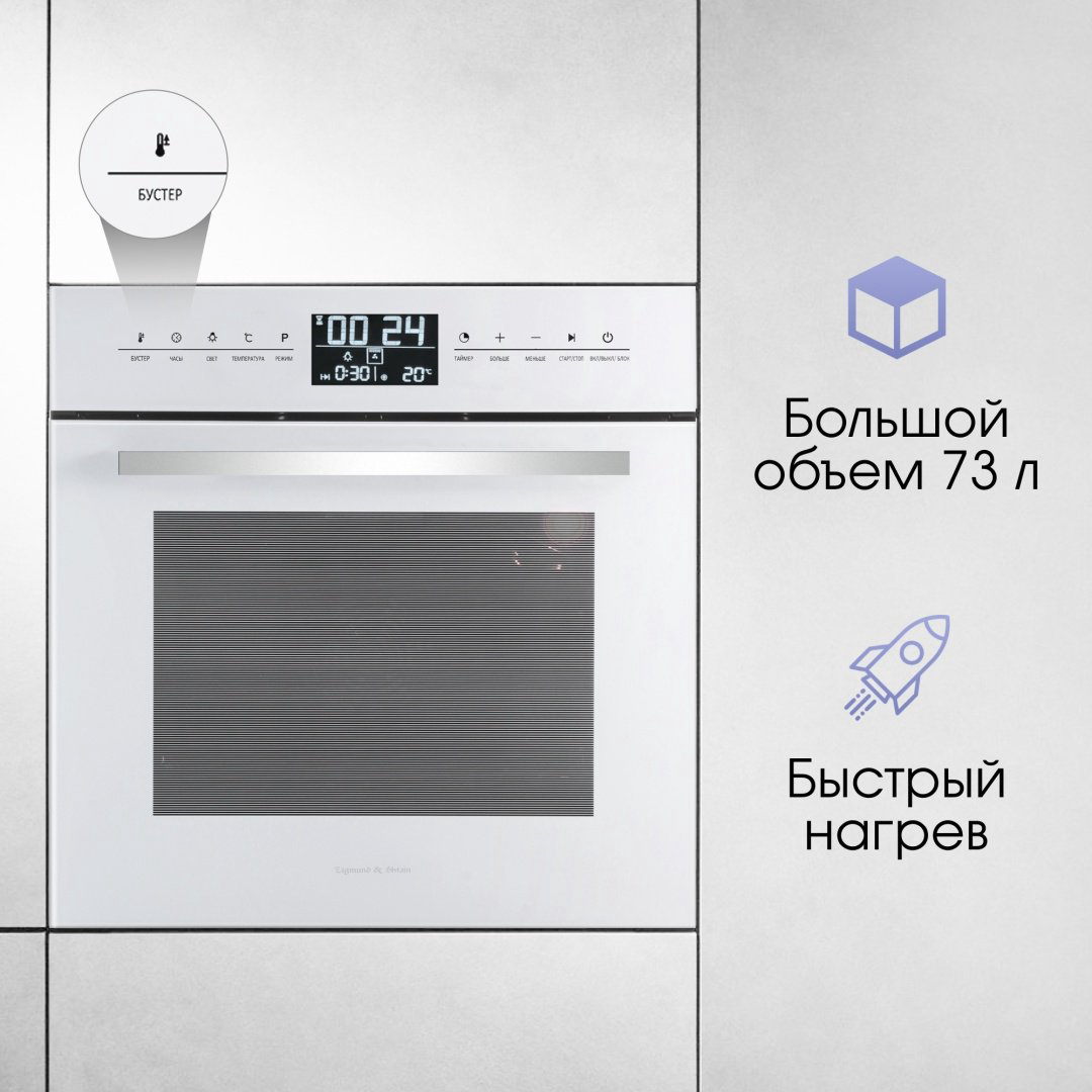 Духовой шкаф Zigmund &amp; Shtain EN 117.921 W белый купить,NaN
