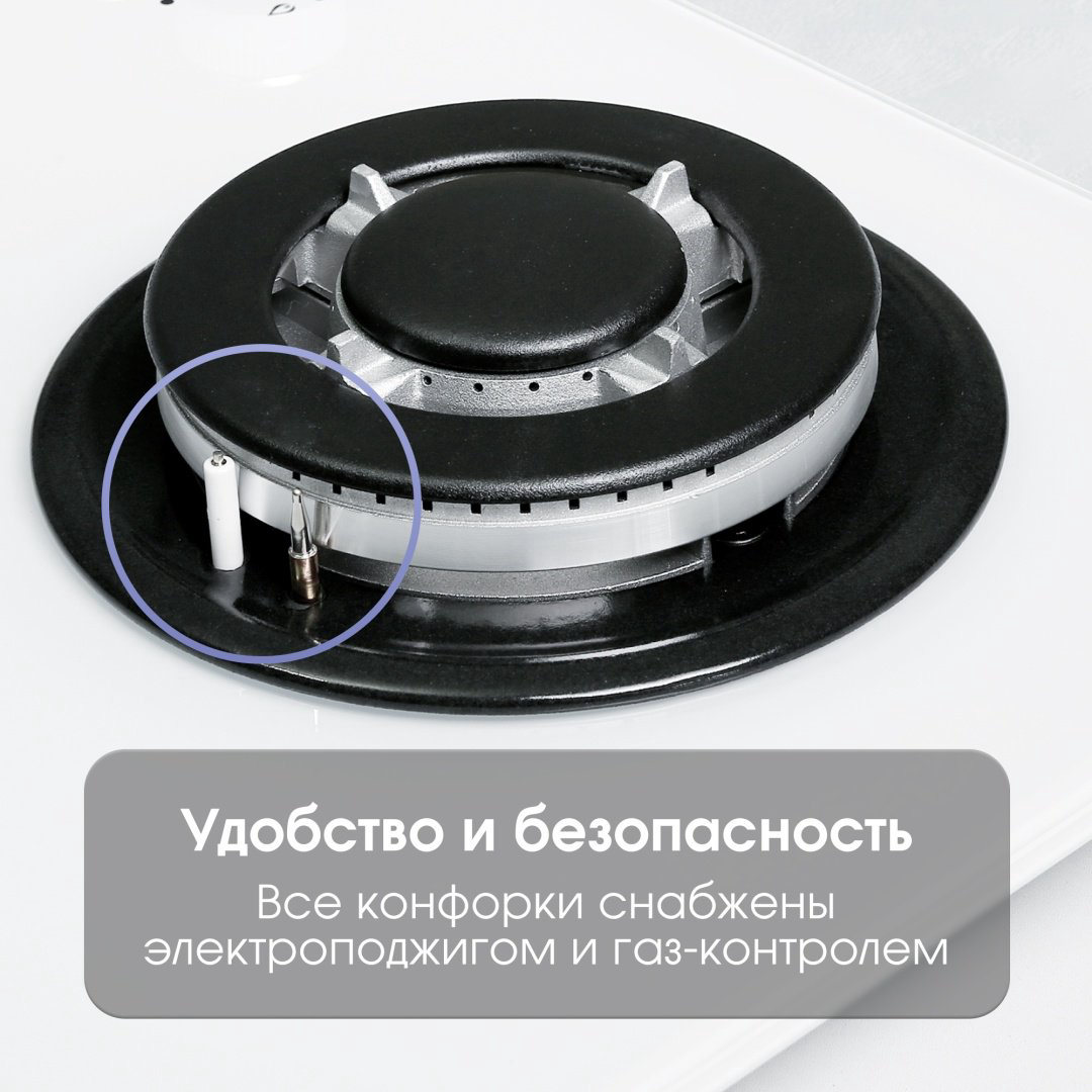 Варочная поверхность Zigmund &amp; Shtain MN 197.61 W белый купить,NaN