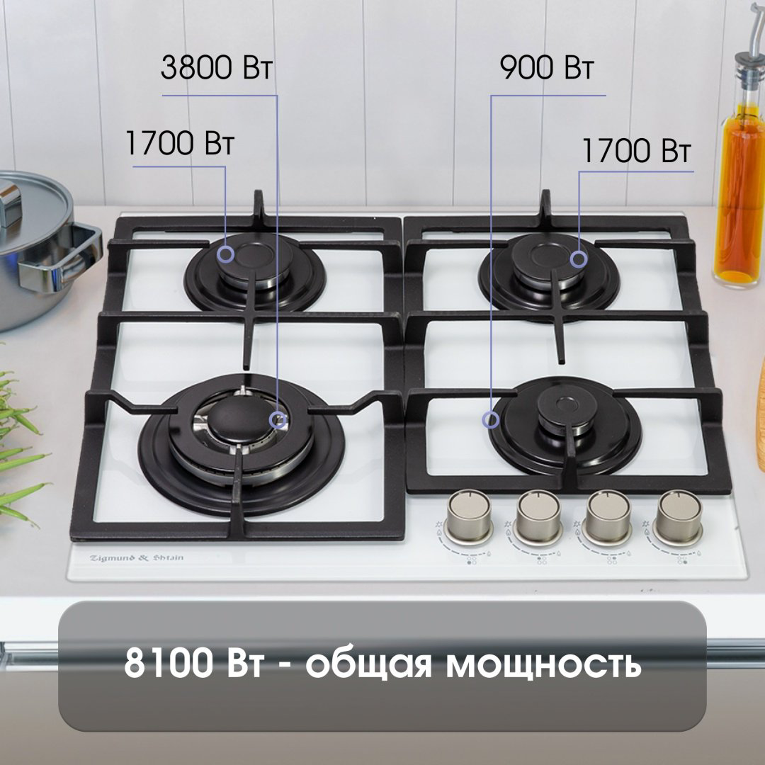 Варочная поверхность Zigmund &amp; Shtain MN 199.61 W белый купить,NaN