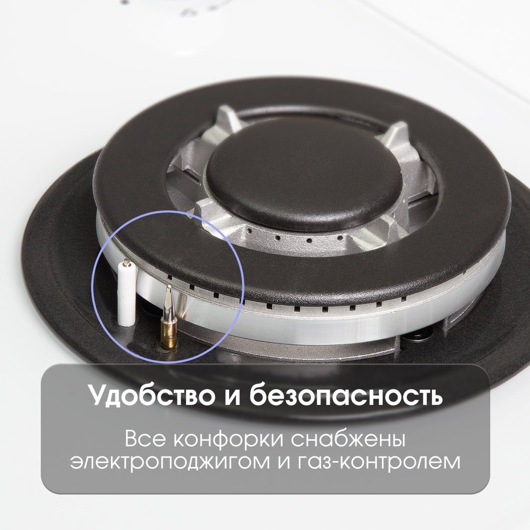 Варочная поверхность Zigmund &amp; Shtain MN 199.61 W белый купить,NaN