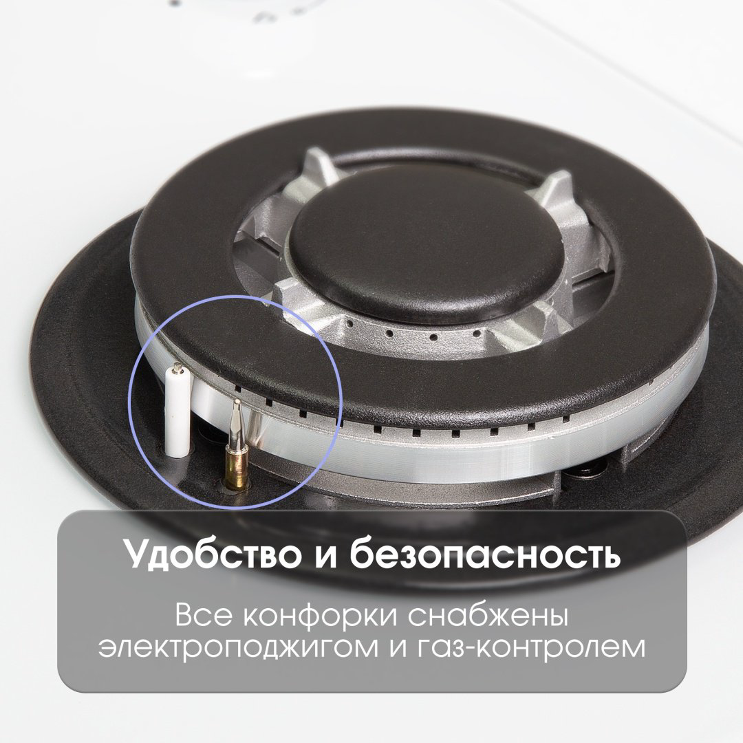 Варочная поверхность Zigmund &amp; Shtain MN 199.61 W белый купить,NaN