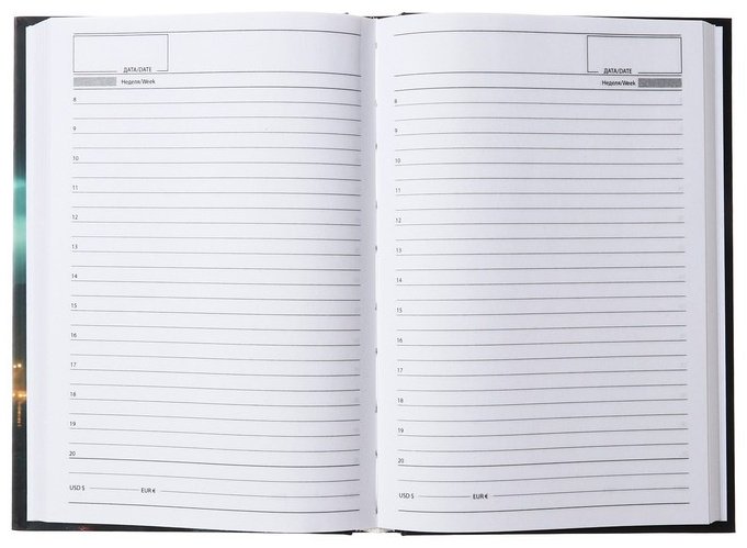 Ежедневник Calligrata Машина в ночи, A5, 160 л, мультиколор купить,NaN