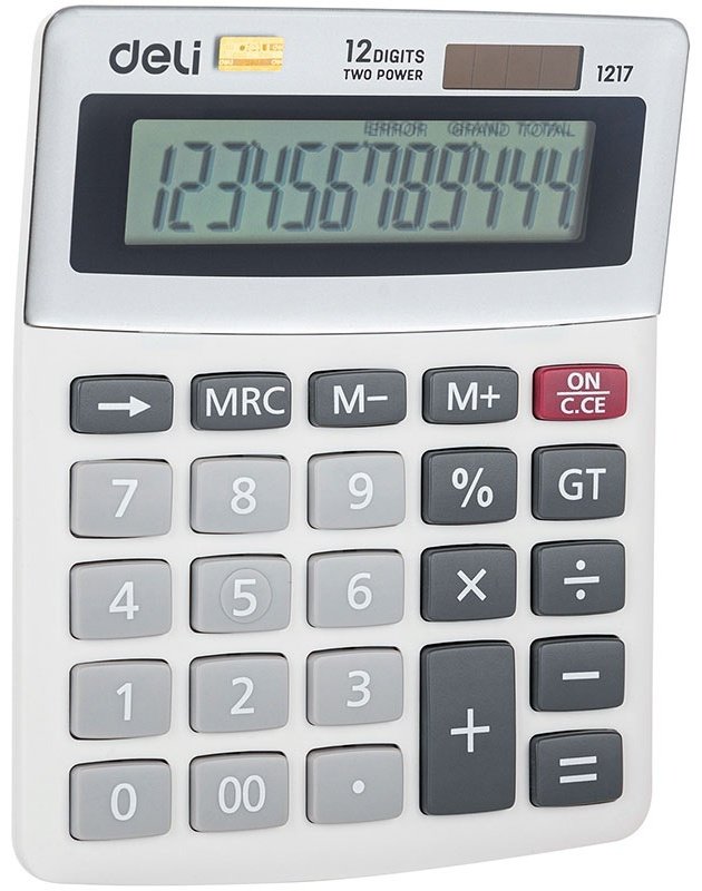 DELI 1217, 12-разрядный, белый купить,NaN