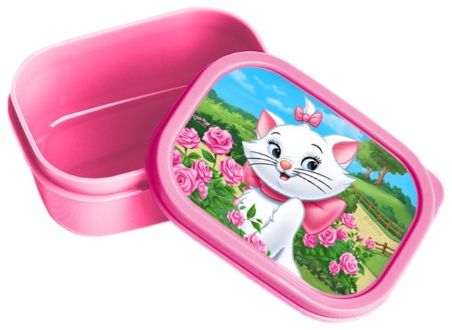 Disney ланч-бокс 2358140, Кошечка Мари: Самая милая 1 шт, пластик купить,NaN