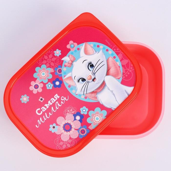 Disney ланч-бокс 2358140, Кошечка Мари: Самая милая 1 шт, пластик купить,NaN
