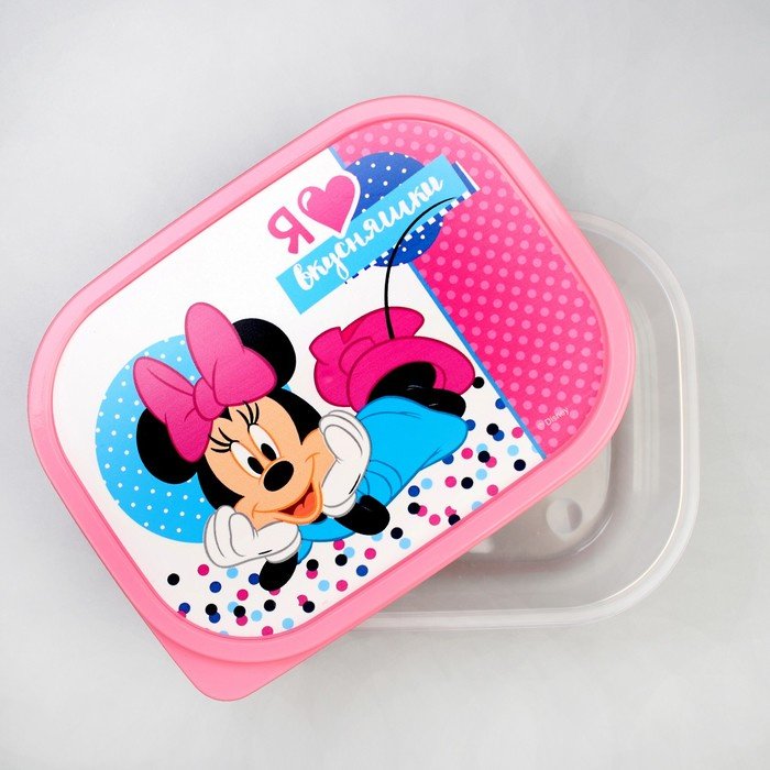 Disney ланч-бокс 1571662, Минни Маус: Я люблю вкусняшки 1 шт, пластик купить,NaN