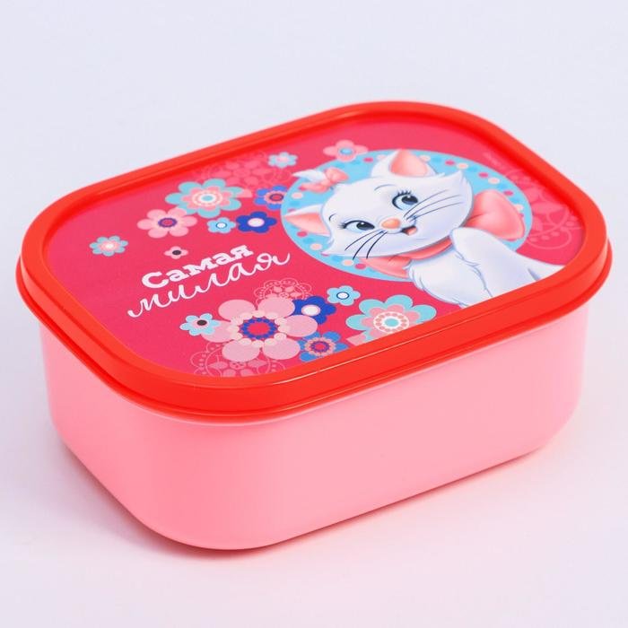 Disney ланч-бокс 2358140, Кошечка Мари: Самая милая 1 шт, пластик купить,NaN