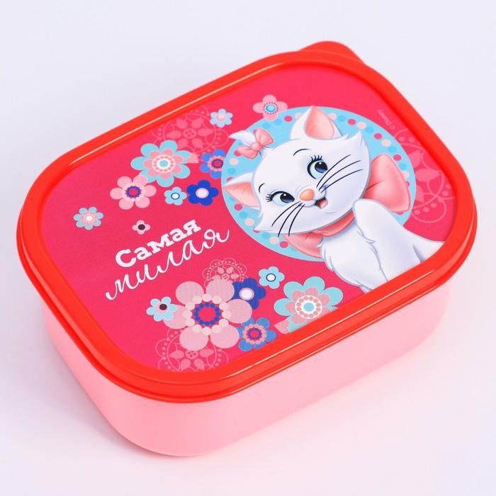 Disney ланч-бокс 2358140, Кошечка Мари: Самая милая 1 шт, пластик купить,NaN