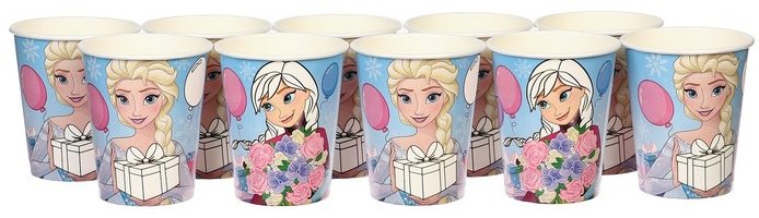 Disney стакан 10139428, Холодное сердце: С Днем Рождения! мультиколор 10 шт купить,NaN