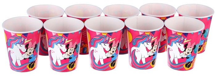 Disney стакан 9364767, Минни Маус и Единорог мультиколор 10 шт купить,NaN