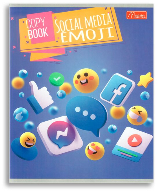 Набор общих тетрадей Magister Funny Smile, 36 л, А5+, клетка, мягкая обложка, 4 шт купить,NaN