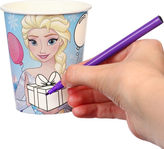 Disney стакан 10139428, Холодное сердце: С Днем Рождения! мультиколор 10 шт купить,NaN