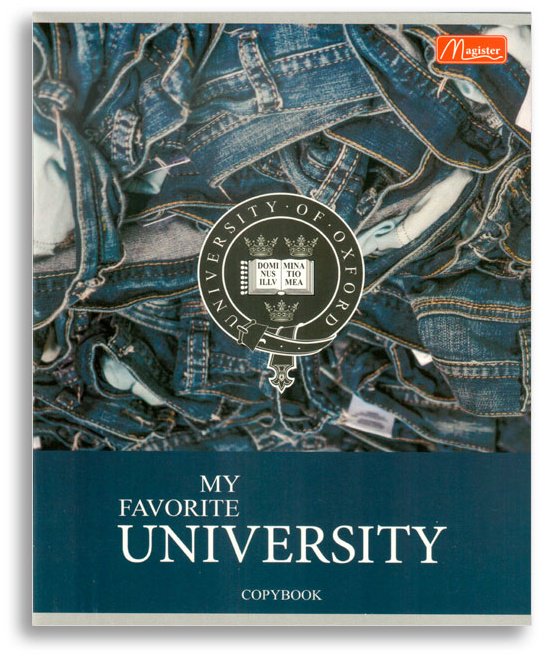 Набор общих тетрадей Magister Jeans. University, 48 л, А5+, клетка, мягкая обложка, 4 шт купить,NaN