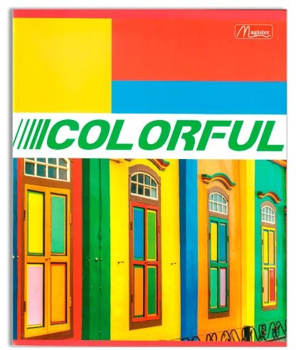 Тетрадь Magister Colorful, TO48-CF, 48 листов, А5, разметка клетка, мягкая обложка купить,NaN