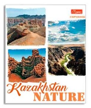 Тетрадь Magister Kazakhstan Nature TO96-NKZ, 96 листов, А5, разметка клетка, мягкая обложка купить,NaN