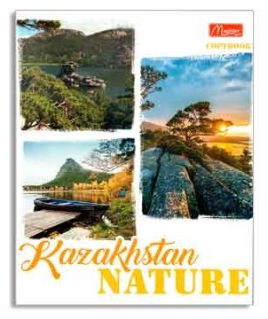 Тетрадь Magister Kazakhstan Nature TO96-NKZ, 96 листов, А5, разметка клетка, мягкая обложка купить,NaN