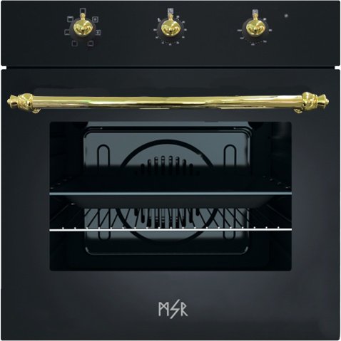 Духовой шкаф MSR 0229 BL Gold черный купить,NaN