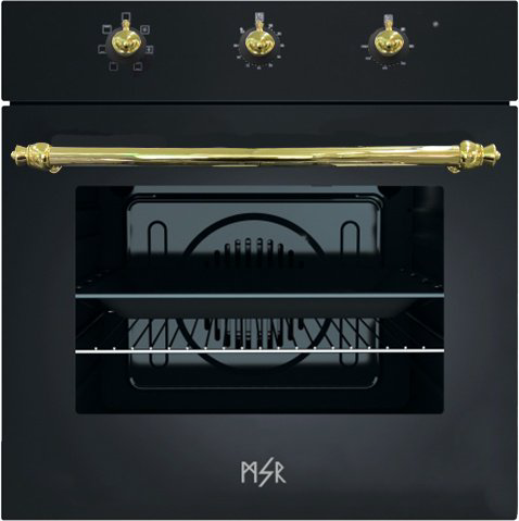 Духовой шкаф MSR 0229 BL Gold черный купить,NaN