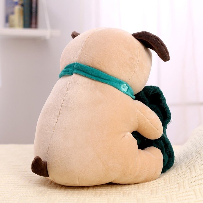 Мягкая игрушка с пледом Мопс Milo toys 7752893, мультиколор купить,NaN