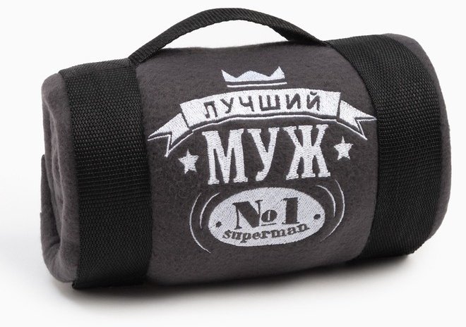 Плед Этель 130х150 см, флис, черный купить,NaN