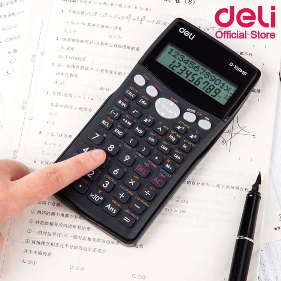 DELI ED100MS, 10+2-разрядный, черный купить,NaN