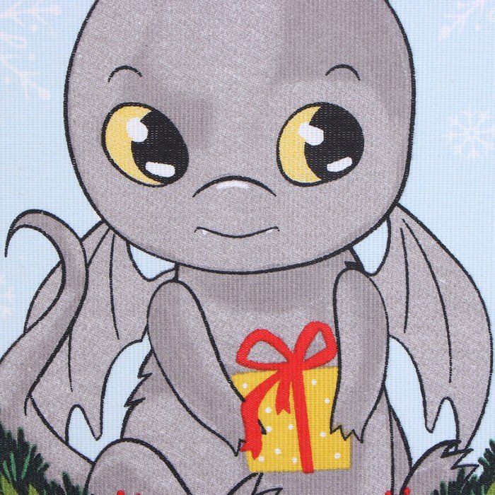 Доляна комплект кухонный Радостный дракон 9605996 2 шт, полиэстер, хлопок купить,NaN