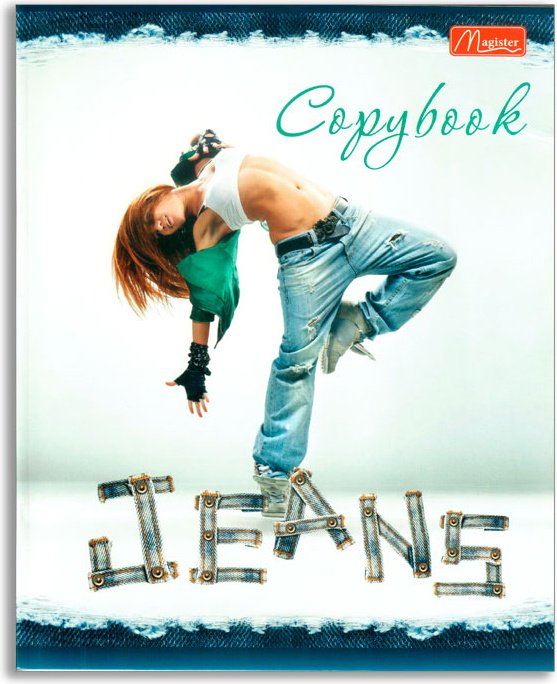 Набор общих тетрадей Magister Jeans Copybook, 36 л, А5+, клетка, мягкая обложка, 4 шт купить,NaN