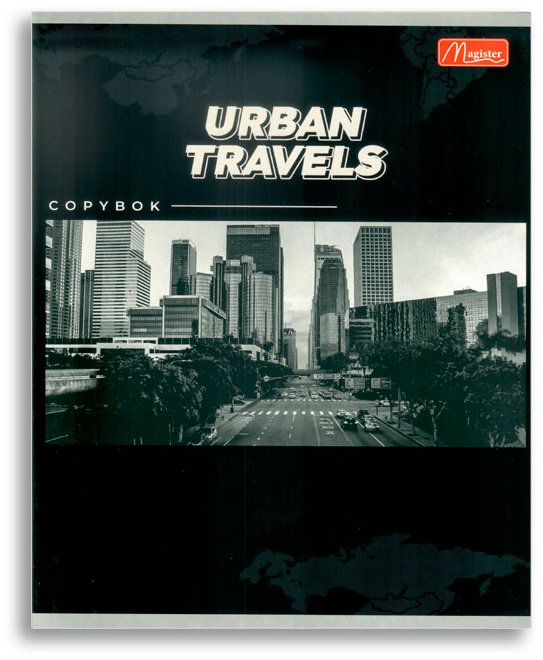Набор общих тетрадей Magister Travel City, 36 л, А5+, клетка, мягкая обложка, 4 шт купить,NaN
