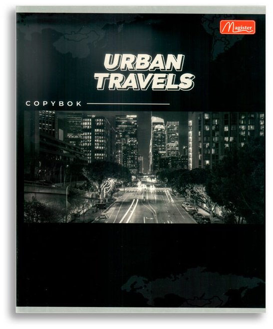 Набор общих тетрадей Magister Travel City, 36 л, А5+, клетка, мягкая обложка, 4 шт купить,NaN