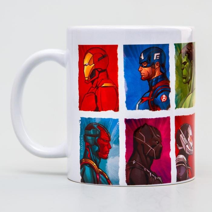 Кружка Marvel «Мстители: Супер-герои», 350 мл, керамика, 1 шт. купить,NaN