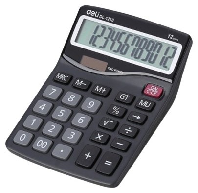 DELI 1210, 12-разрядный, черный купить,NaN