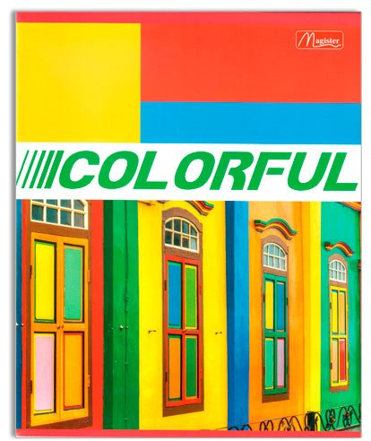 Набор общих тетрадей Magister Colorful, 48 л, А5+, клетка, мягкая обложка, 4 шт купить,NaN