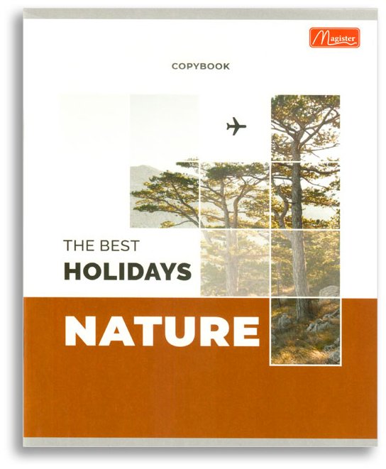 Набор общих тетрадей Magister Nature, 48 л, А5+, клетка, мягкая обложка, 4 шт купить,NaN
