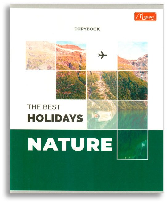 Набор общих тетрадей Magister Nature, 48 л, А5+, клетка, мягкая обложка, 4 шт купить,NaN