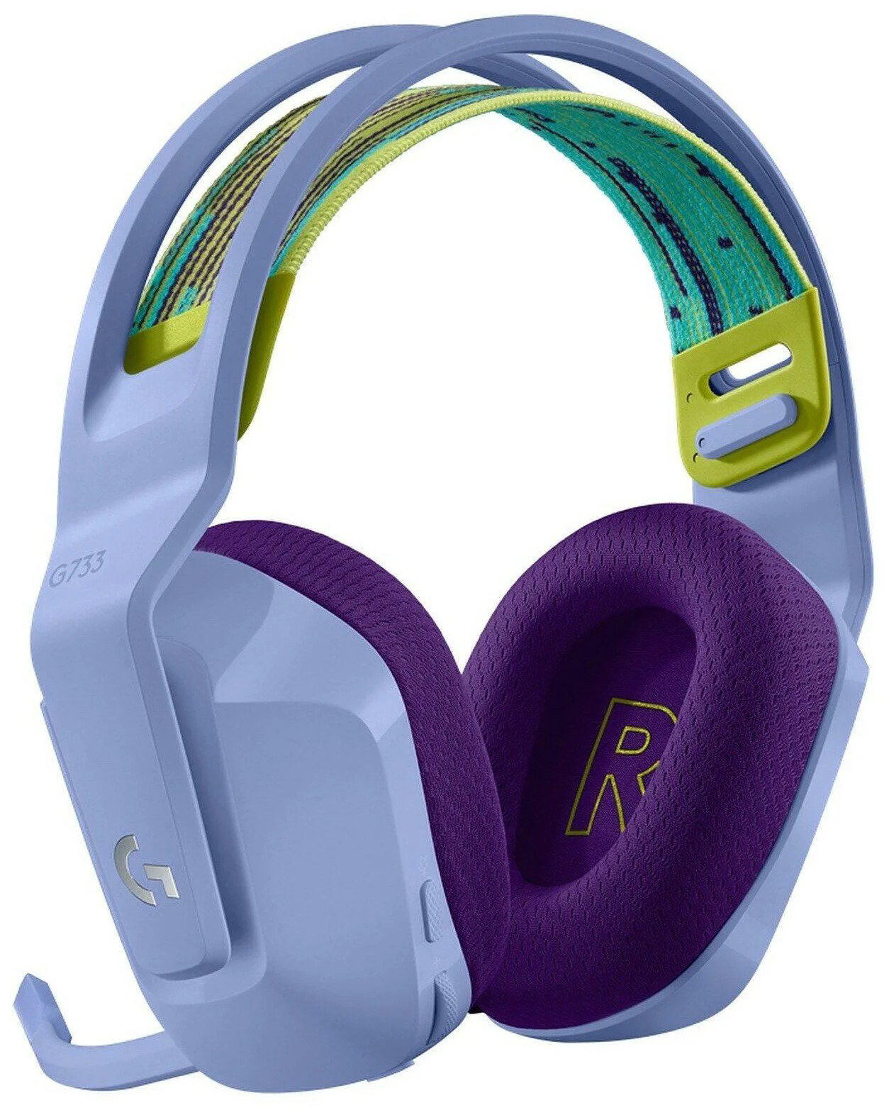 Наушники Logitech G733 Lightspeed фиолетовые купить,NaN