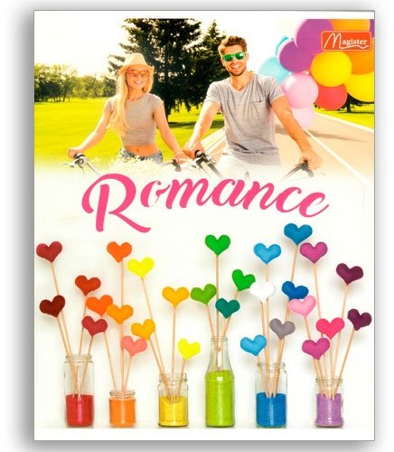 Тетрадь Magister Love Story, TO36-LST, 36 листов, А5, разметка клетка, мягкая обложка купить,NaN