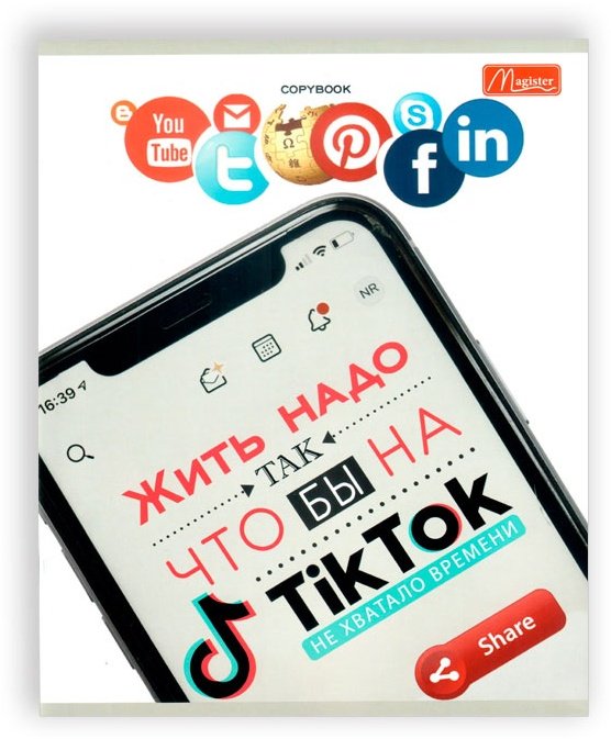 Тетрадь Magister Prank, 35 листов, А5, разметка клетка, мягкая обложка купить,NaN