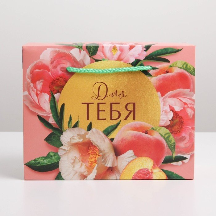 Пакет-коробка Flower Дарите Счастье 1 шт ламинированный картон 11х23 см купить,NaN