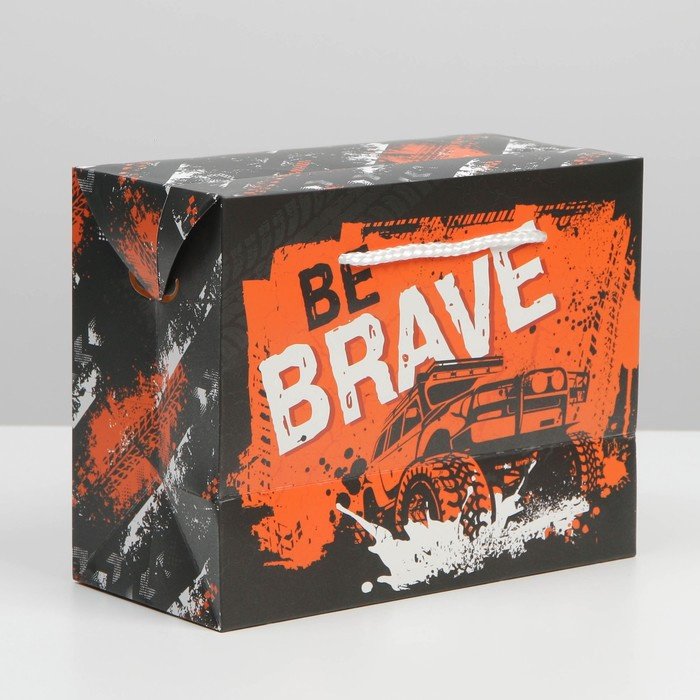 Пакет-коробка Be brave Дарите Счастье 1 шт картон 23х18 см купить,NaN