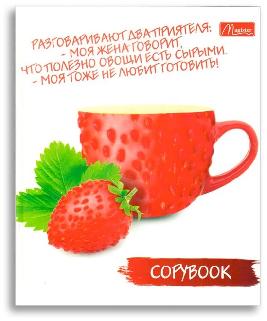 Magister Fruit Book TO48-FRB, 48 листов, А5, разметка клетка, мягкая обложка купить,NaN