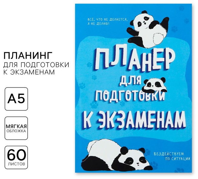 Планер ArtFox Панда, A5, 60 л, мультиколор купить,NaN