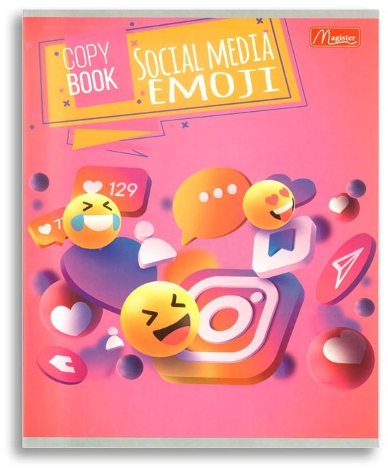 Тетрадь Magister Funny Smile, TO36-FSM, 36 листов, А5, разметка клетка, мягкая обложка купить,NaN