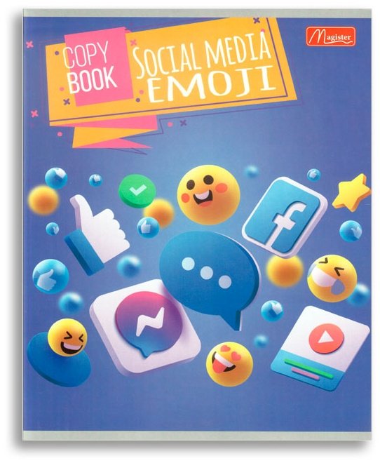 Тетрадь Magister Funny Smile, TO36-FSM, 36 листов, А5, разметка клетка, мягкая обложка купить,NaN