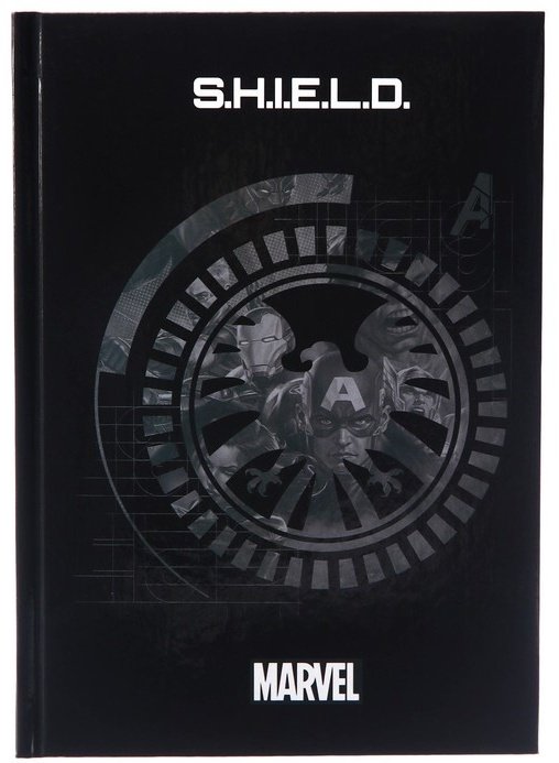 ежедневник Marvel Marvel, Мстители, S.H.I.E.L.D, A5, 80 листов, черный купить,NaN